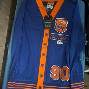 Nwt Savannah state tigers Blue and Orange Cardigan